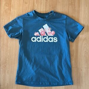 Adidas Blue Graphic T-Shirt